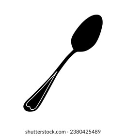 spoon icon vector set. Restaurant utensil symbol. Dinner dish or plate with spoon and fork sign outline for apps and websites.