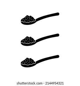 spoon icon, spoon vector sign symbol