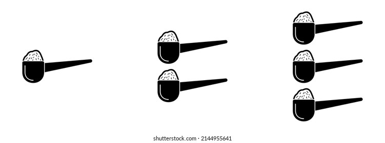 spoon icon, spoon vector sign symbol