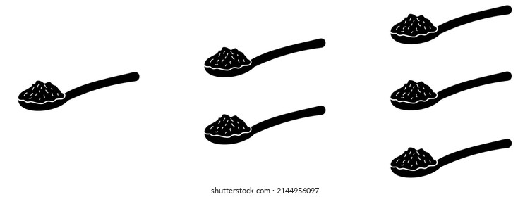 spoon icon, spoon vector sign symbol
