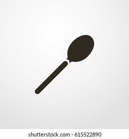 spoon icon. vector sign symbol on white background