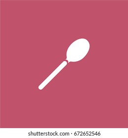spoon icon. vector sign symbol on white background