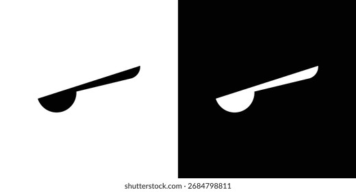 Spoon icon Vector Silhouette for graphic and web design collection