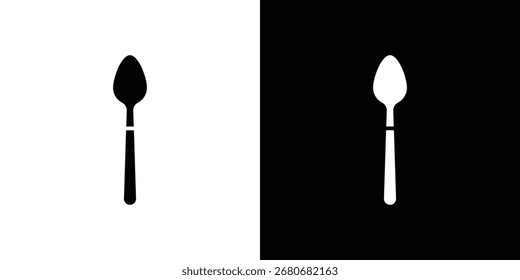 Vector de icono de cuchara, símbolo, ilustraciones de logotipo