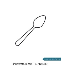 Spoon Icon Vector Template Illustration Design