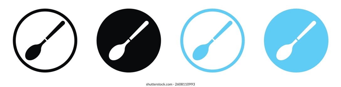 Spoon icons design. vector icons for ui designs