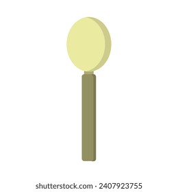 Spoon illustrated on white background
