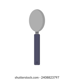 Spoon illustrated on white background
