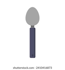 Spoon illustrated on white background