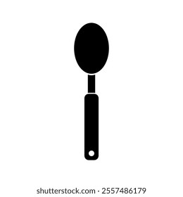 Spoon illustrated on white background