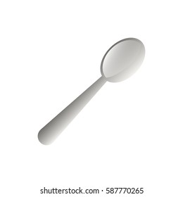 Spoon kitchen utensil icon vector illustration graphic design