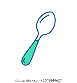 Colher. Ícone de utensílio. Linha vetor utensílio de cozinha e ferramenta. Ilustração de talheres