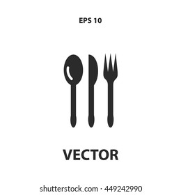 spoon, knife, fork icon