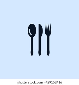 spoon, knife, fork icon. spoon, knife, fork sign