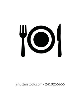 diseño del logotipo de ilustración de vectores de icono de cuchara y cuchillo