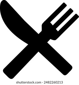 Löffel und Messer Vektorillustration