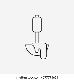 spoon line icon