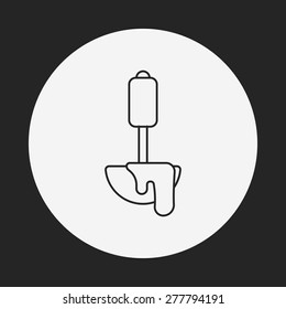 spoon line icon