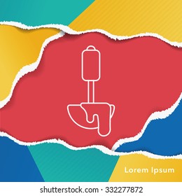 spoon line icon