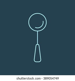 Spoon Line Icon. Eps-10.