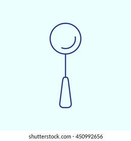 Spoon Line icon. Eps-10.