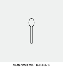 Spoon line vector icon cutlery