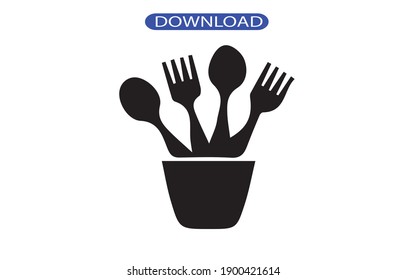 Spoon logo or icon high quality