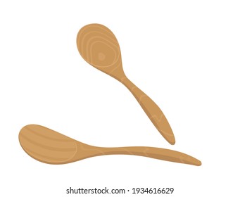 a spoon made of wood so that the motive is still visible