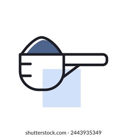 Icono de vector de leche en polvo. Signo de producto lácteo. Símbolo gráfico para cocinar diseño de sitios web y aplicaciones, logotipo, aplicación, UI
