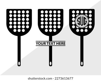 Spoon Monogram Vector Illustration Silhouette