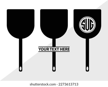 Spoon Monogram Vector Illustration Silhouette