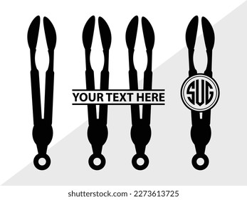 Spoon Monogram Vector Illustration Silhouette