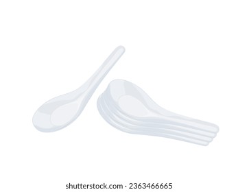 Spoon on a white background.