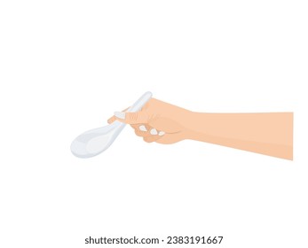 Spoon on a white background.