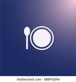 Spoon plate icon