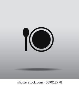 Spoon plate icon
