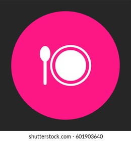 Spoon plate icon