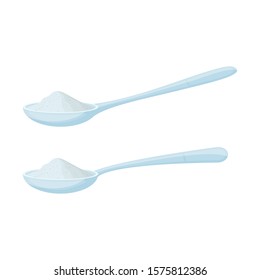 Spoon with powders vector design illustration isolated on white background