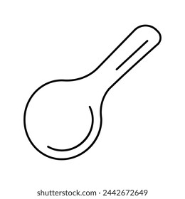 spoon rest home interior line icon vector. spoon rest home interior sign. isolated contour symbol black illustration
