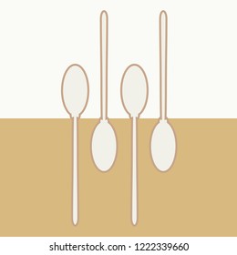 Spoon restaurant icons. Design for cafe and restaurant.