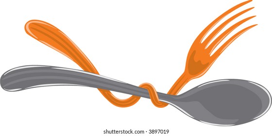 spoon rolled by a spoon