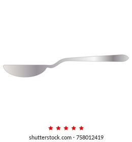 Spoon set icon . Flat style .