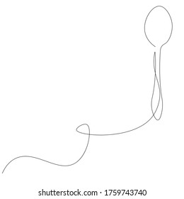 Spoon Silhouette On White Background Vector Stock Vector (Royalty Free