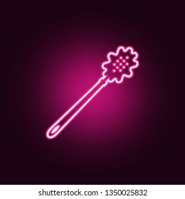 spoon for spaghetti icon. Elements of kitchen tools in neon style icons. Simple icon for websites, web design, mobile app, info graphics