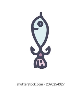 spoon spinner balancer color vector doodle simple icon