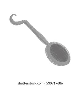 spoon steel utensil kitchen vector illustration eps 10