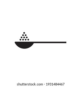 Spoon with sugar icon design isolated on white background