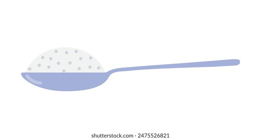Spoon with sugar icon design isolated on white background