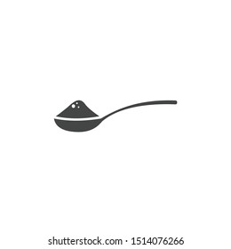 spoon with sugar icon template color editable. spoon with sugar symbol vector sign isolated on white background..