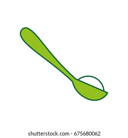 spoon with sugar powder